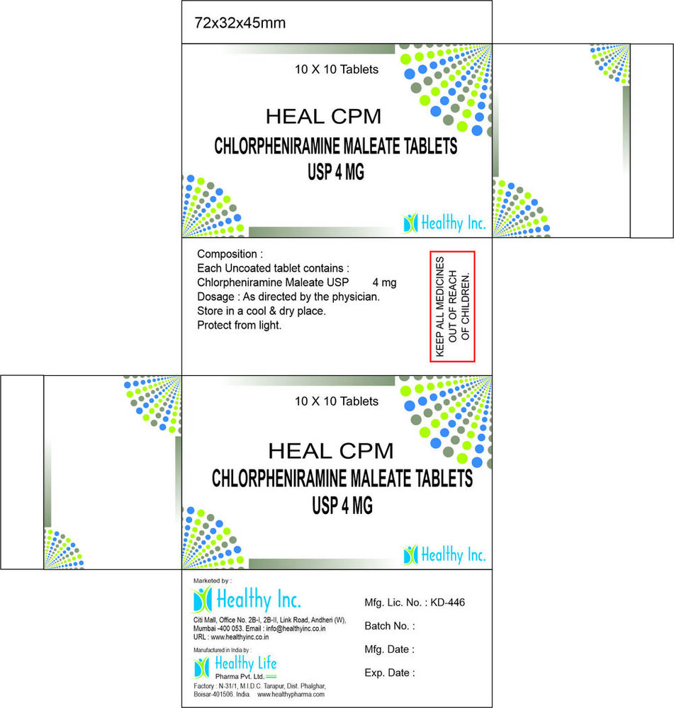 Cholrpheniramine Tablets