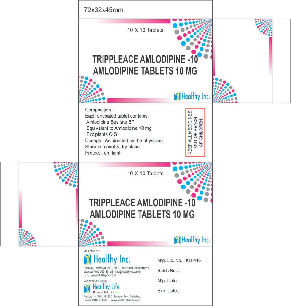 Amlodipine Besylate Tablets Exporter Amlodipine Besylate Tablets product illustration