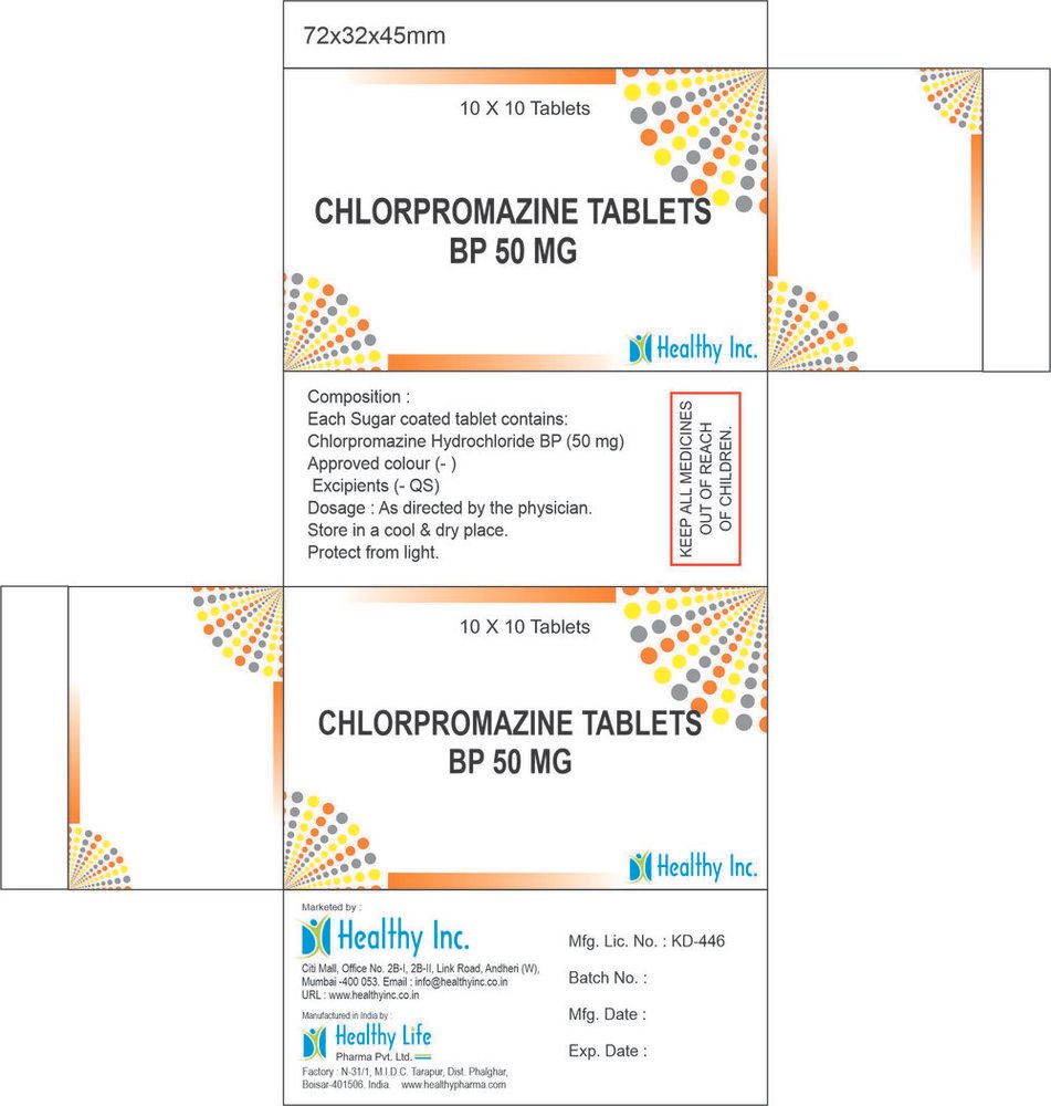 Chlorpromazine Hydrochloride Tablets Chlorpromazine Hydrochloride Tablets