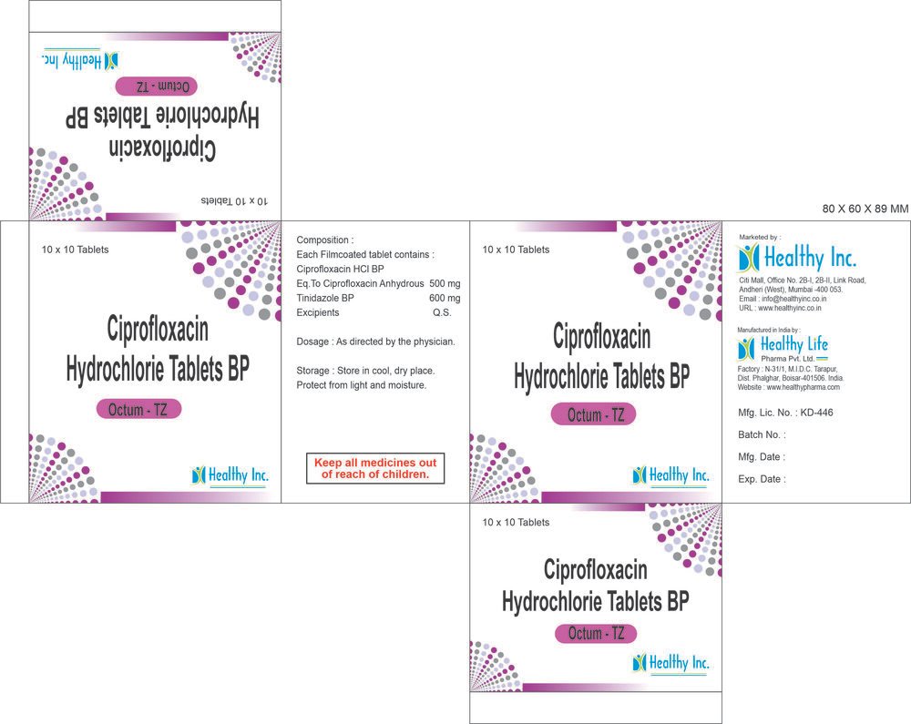 Ciprofloxacin with Tinidazole Tablets