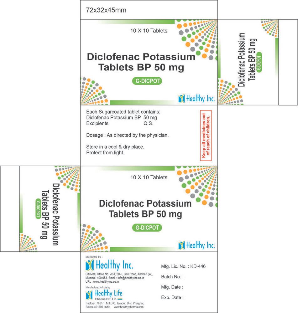 Diclofenac Potassium & Paracetamol Tablets Diclofenac Potassium and Paracetamol Tablets