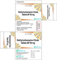 Diethyl Carbamazine Citrate Tablets And Dec Tablets Exporter