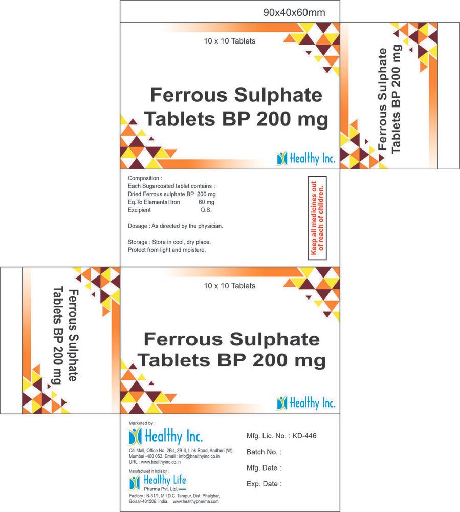 Ferrous Sulphate Tablets Exporter Ferrous Sulphate Tablets