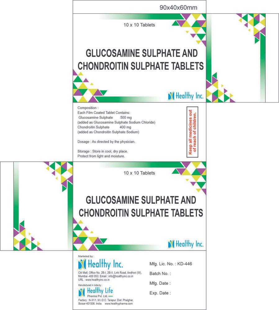 Glucosamine Sulphate & Chondroitin Sulphate Tablets Glucosamine Sulphate and Chondroitin Sulphate Tablets