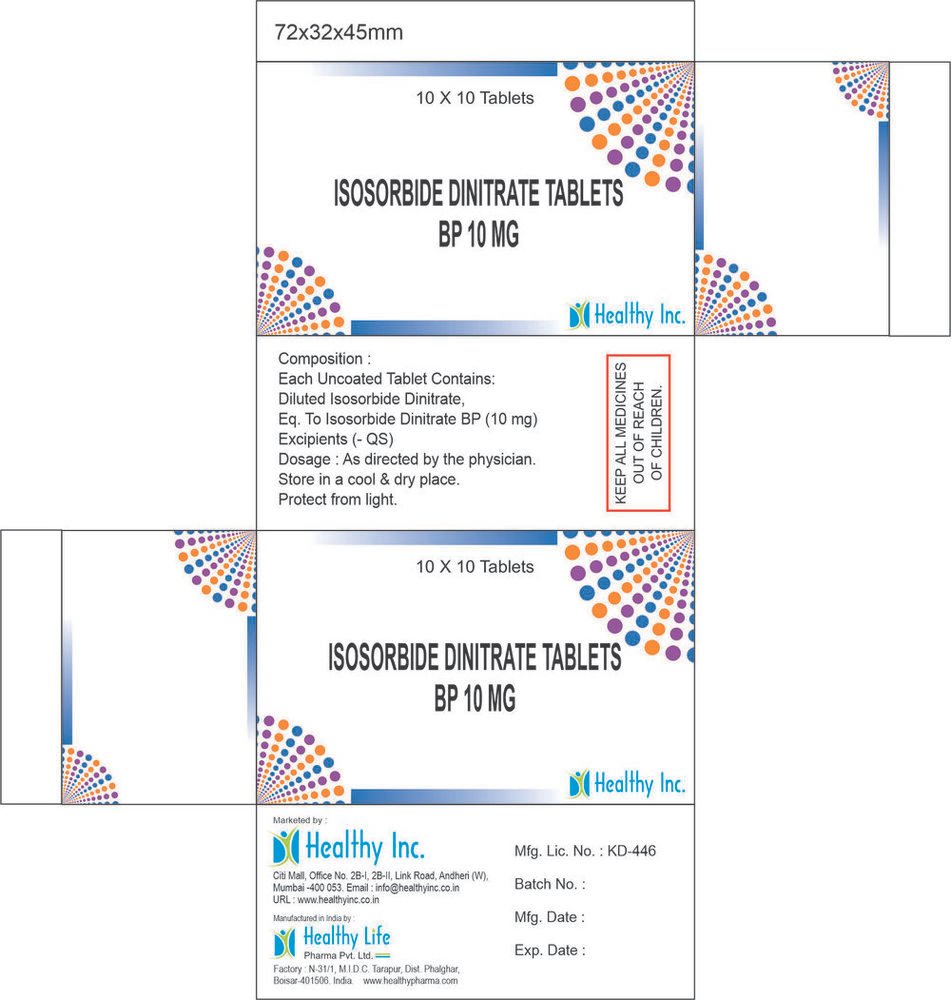 Isosorbide Dinitrate Tablets Exporter Isosorbide Tablets product photograph