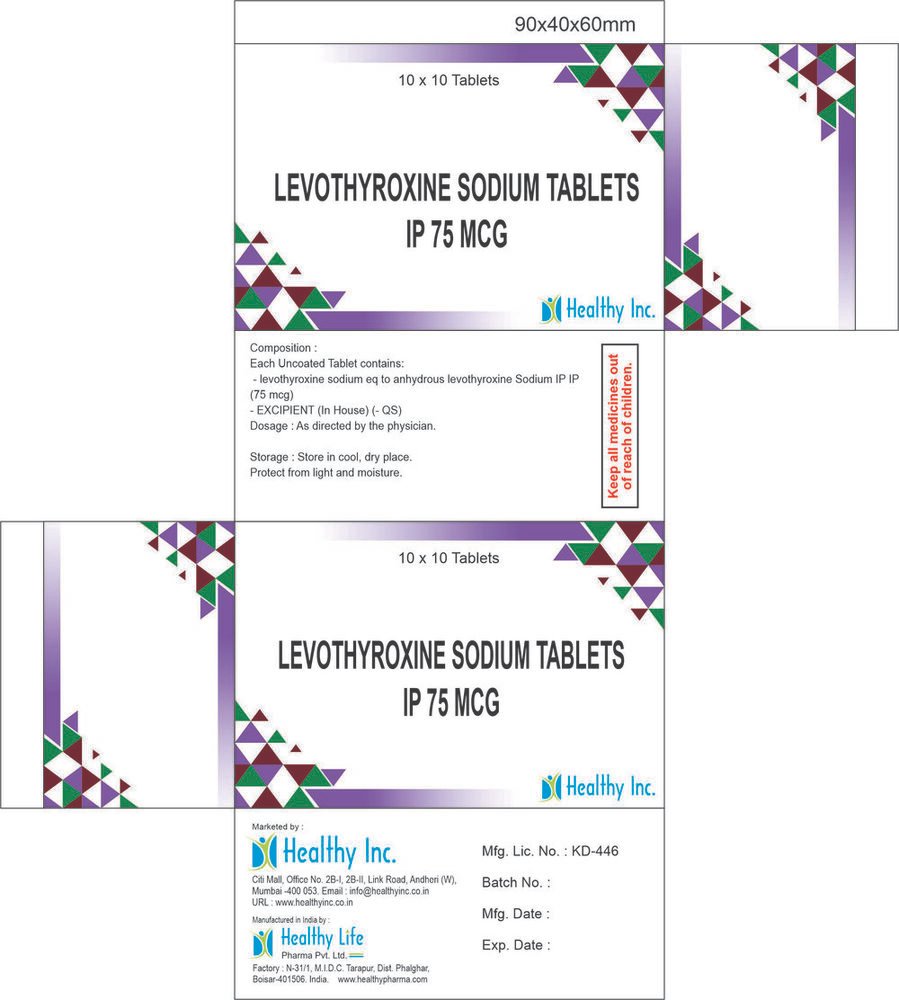 Levothyroxine Sodium Tablets – Healthy Life Pharma