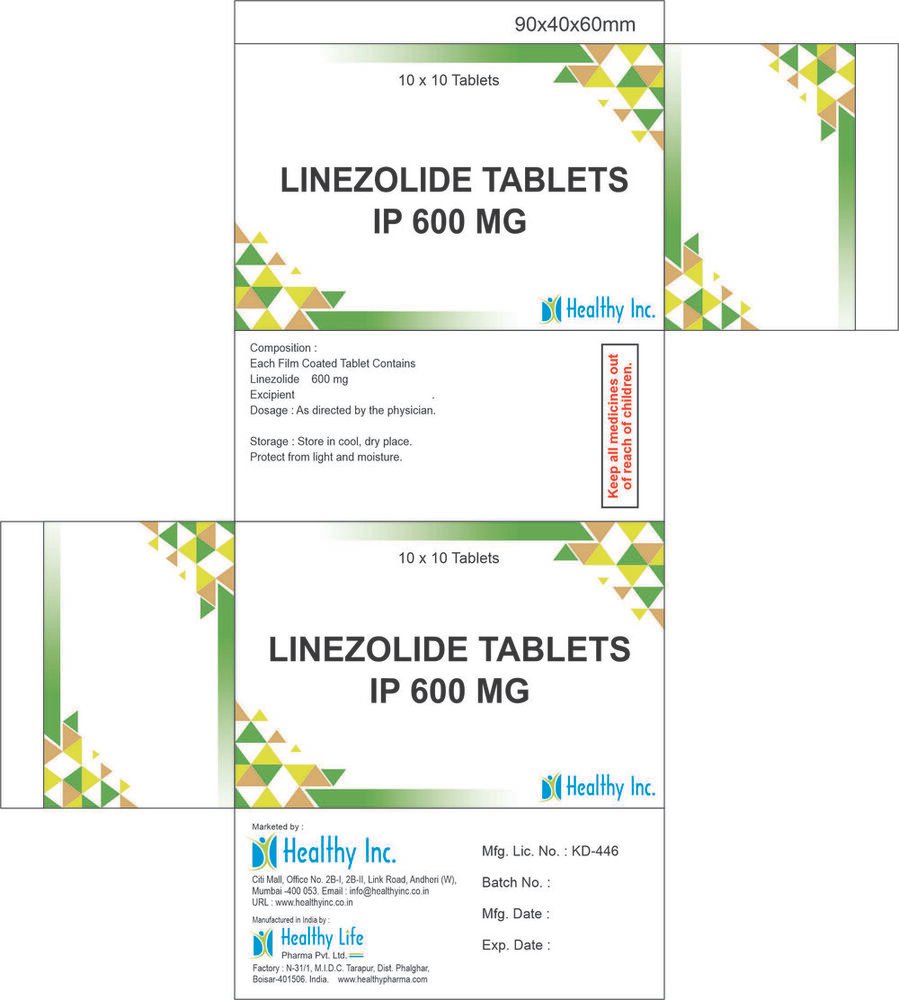 Linezolid Tablets Linezolid tablets - original product photograph