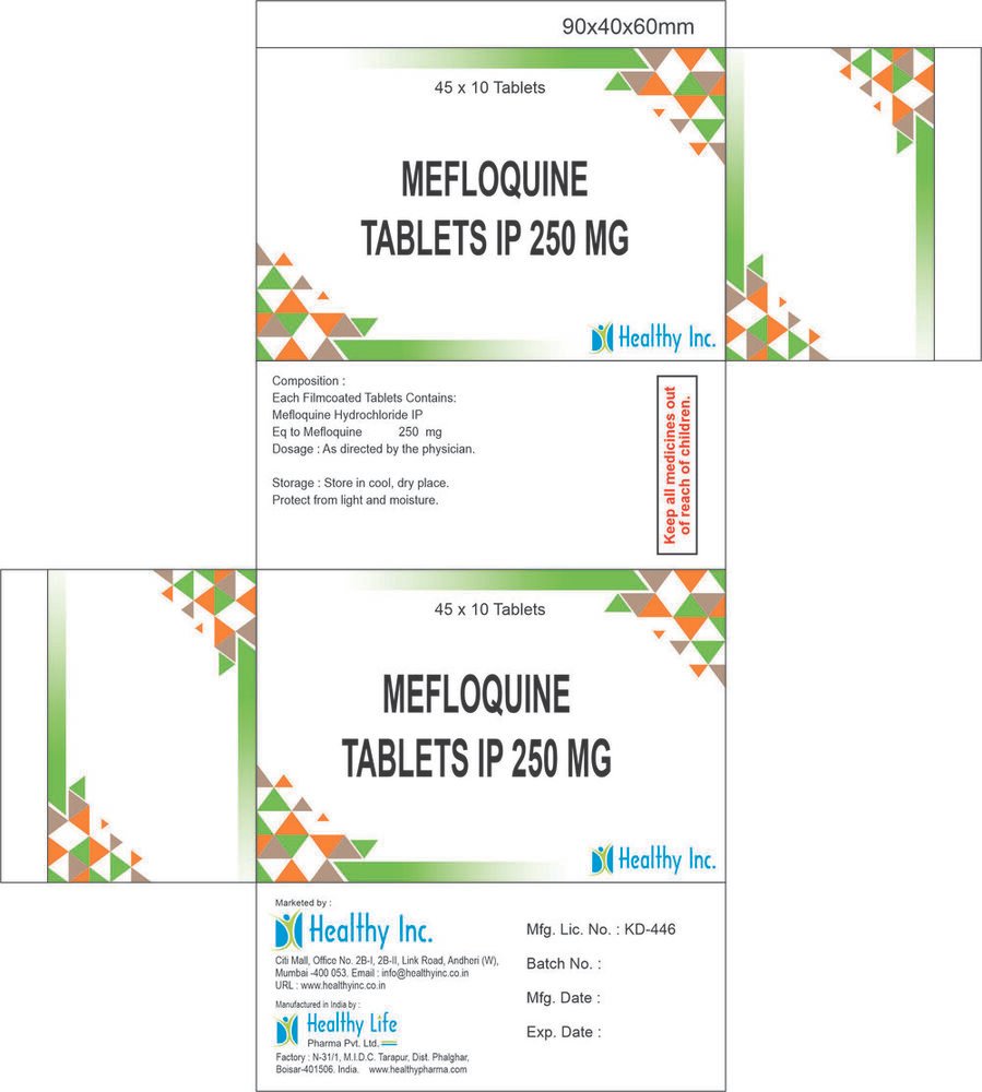 Artesunate Mefloquine Tablets Artesunate and Mefloquine Tablets