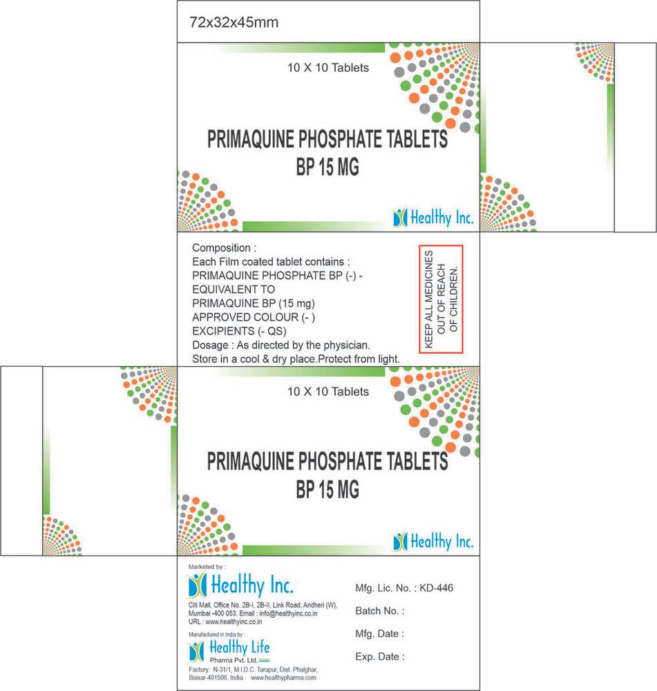 Primaquine Phosphate Tablets Trader Primaquine Tablets product illustration