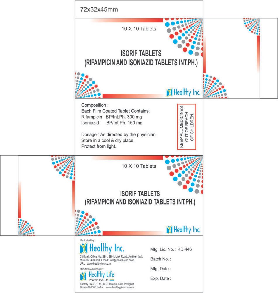 Rifampicin and Isoniazid Tablets (RH) – Manufacturer India Rifampicin and Isoniazid Tablets (RH) – Manufacturer India
