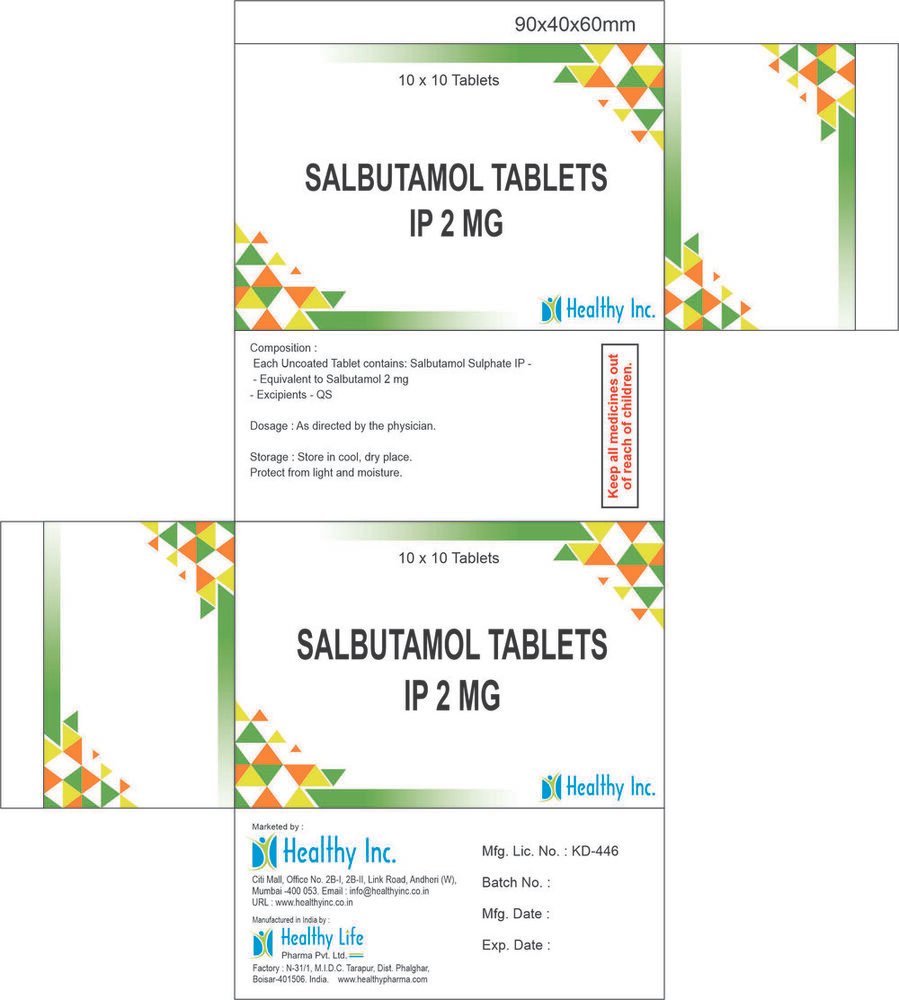 Salbutamol Tablets IP/ BP Salbutamol Tablets IP/ BP