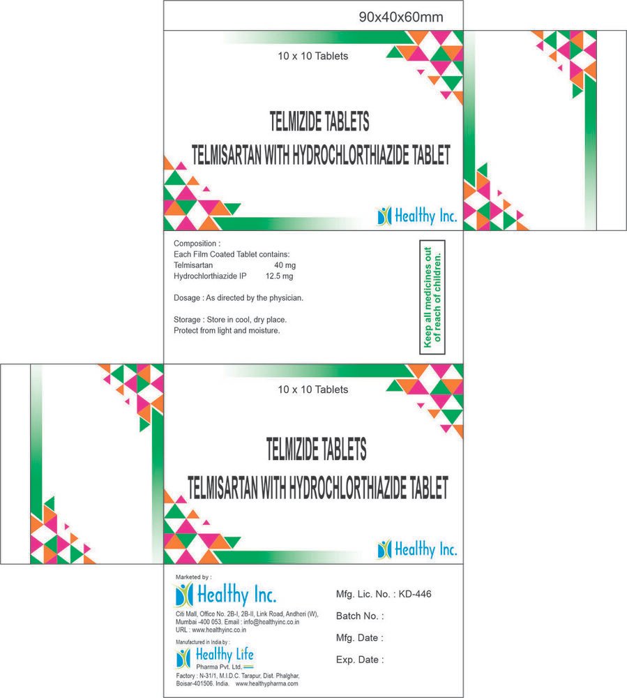 Telmisartan and Hydrochlorothiazide Tablets Telmisartan and Hydrochlorothiazide Tablets