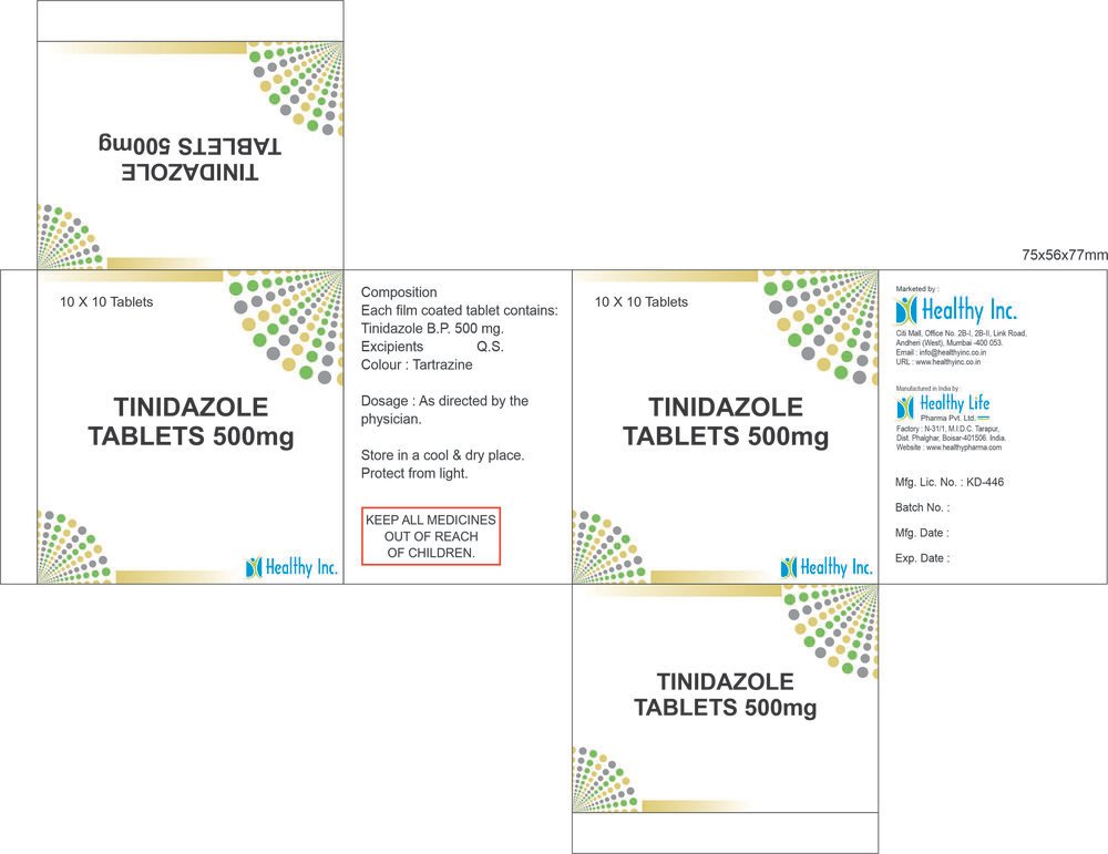 Tinidazole Tablets BP Tinidazole Tablets BP