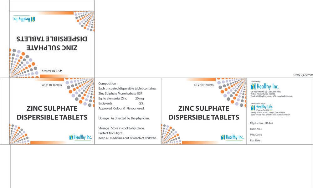 Zinc Tablets Trader Zinc Sulphate Tablets gallery product illustration